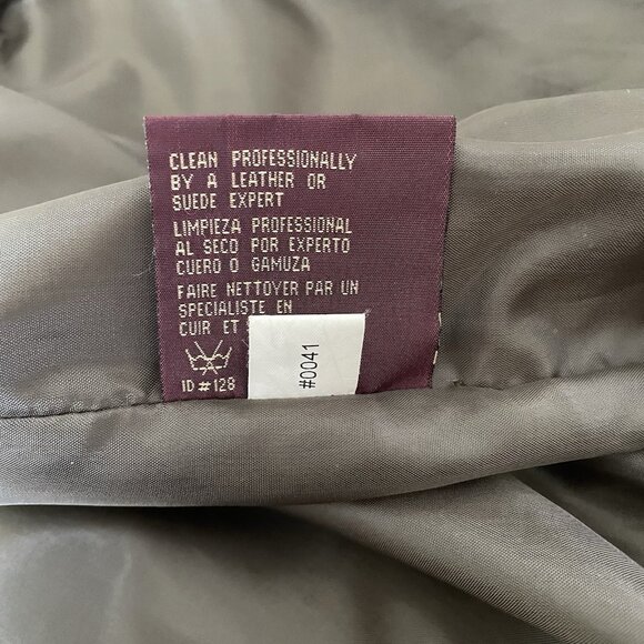 Vintage Colebrook Olive Green Suede Leather Bomber Harrington Jacket Mens XL - Picture 13 of 16